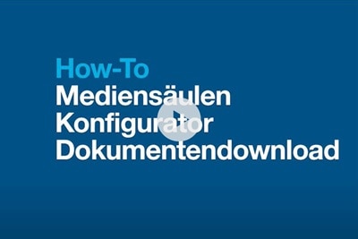 Screenshot Startbild How-To Video zum Mediensäulen Konfigurator mit Schwerpunkt Dokumentendownload