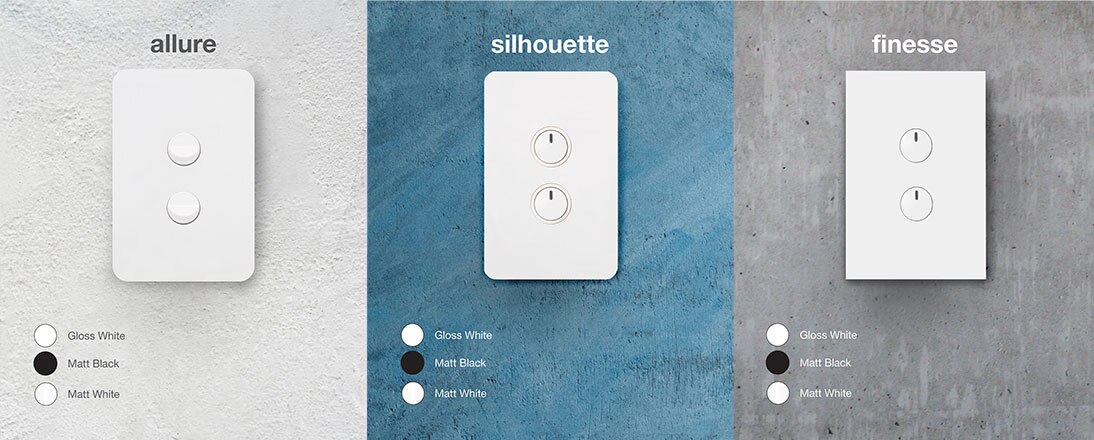 Hager Switches and Sockets - Colour Options
