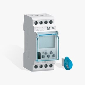 Seitenansicht vom EGK103, dem Set mit digitaler Wochenschaltuhr 1-Kanal und Bluetooth-Programmierschlüssel