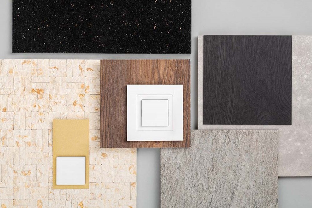 Schalter und Steckdosen kallysto Design: Design verbindet sich mit Qualität, Funktionalität und Komfort. Vielfalt von Produkten, Farben und Designs.