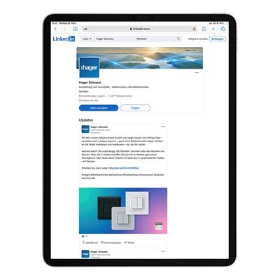 Hager Schweiz LinkedIN