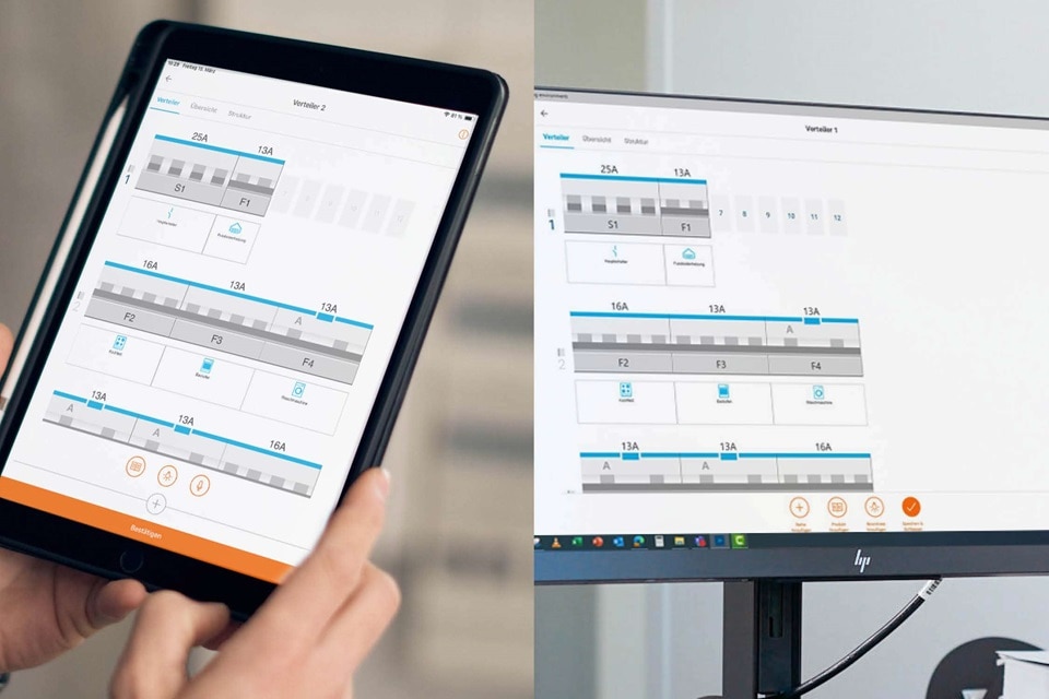 Hager Ready Desktop und Tablet