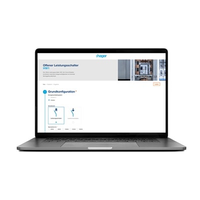 HW1 Web-Konfigurator - offener Leistungsschalter