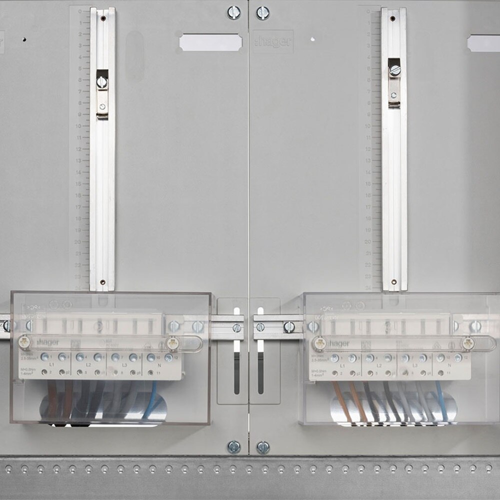 Zählersteckklemme montiert