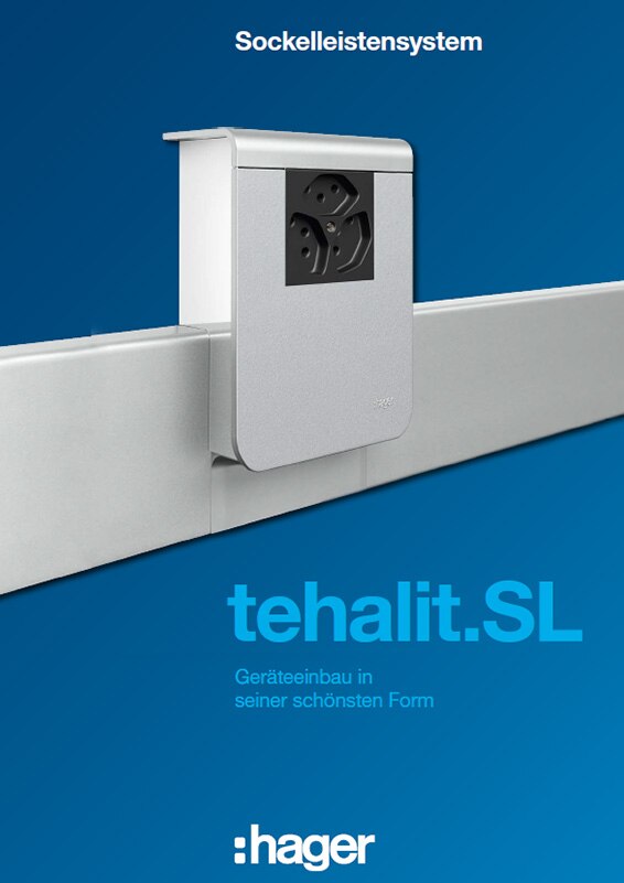 Hager Sockelleistensystem mit integrierter Doppelsteckdose