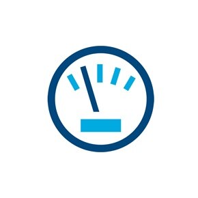 Icon eines runden Messgerätes.