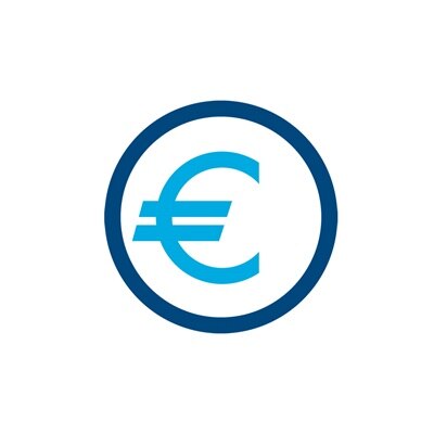 Icon eines Kreises mit einem Euro-Symbol in der Mitte.