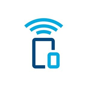 Icon eines Geräts, das ein Signal aussendet, Sinnbild für Fernsteuerung.