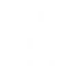 Icon einer Glühbirne, Sinnbild für eine Idee.