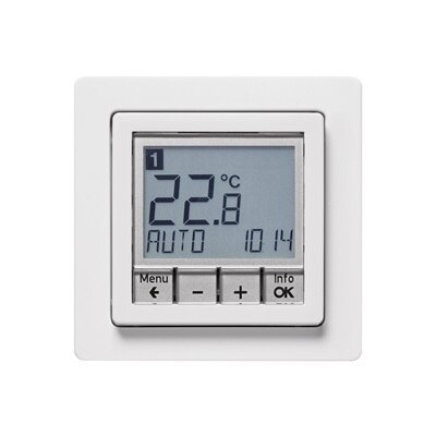 Frontansicht vom Berker S.1 Temperaturregler für Heizung, Lüftung und Klimatechnik (HLK)