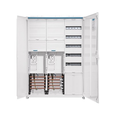 Hager Zählerschrank offen und vorverdrahtet