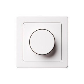 Frontansicht Berker LED Dimmer im 1fach Rahmen des Schalterprogramms Berker Q.1.