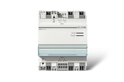 Frontalansicht Elcom RED711Y Video-Verstärker für 2Draht Türsprechanlagen mit zahlreichen Schnittstellen