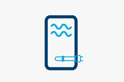 Schaubild mit Piktrogramm zur Veranschaulichung eines Heizstabes zur Wassererwärmung