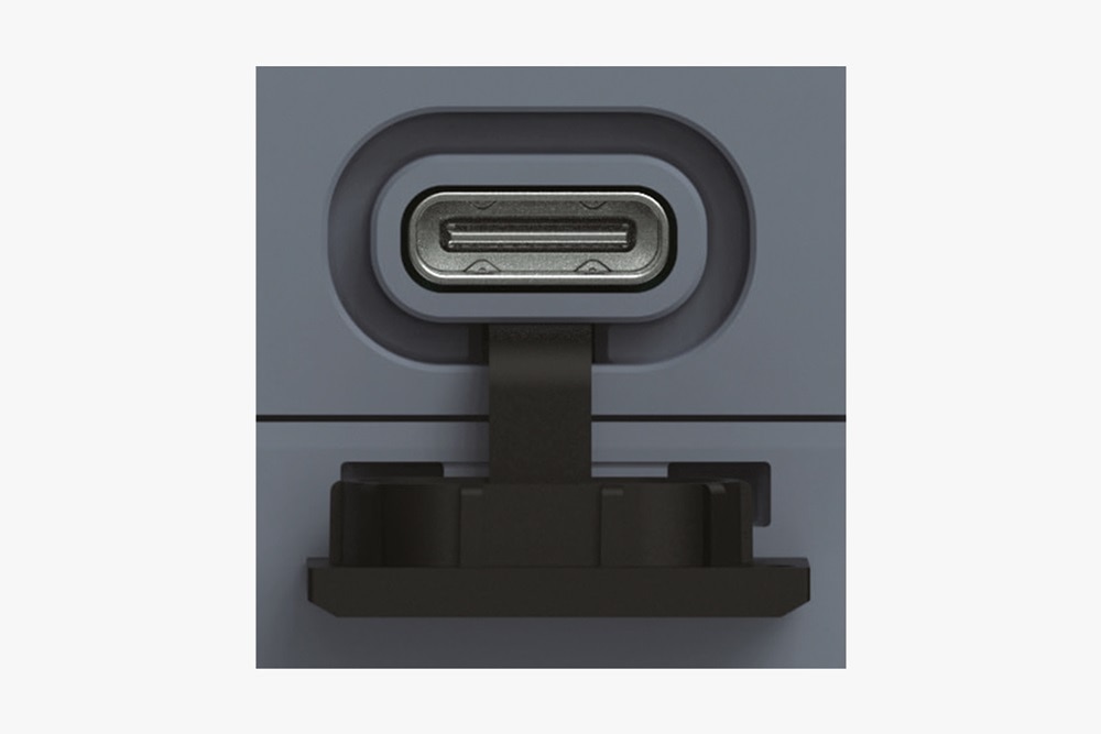 Detailansicht USB-C-Buchse von Hager Auslöseeinheit sentinel LI/LIS/LSIG
