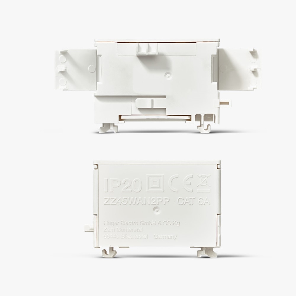 RJ45-Buchse in Patch/Patch-Ausführung, CAT.6A