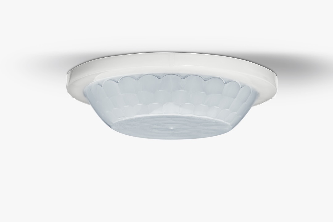 Seitenansicht Hager EER501 Einbau Präsenzmelder/Bewegungsmelder, Montageort Hohlraumdecke