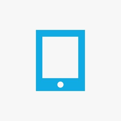 Piktogramm mit Tablet