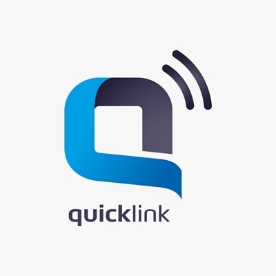 Quicklink Funk Logo mit Textzusatz quicklink darunter