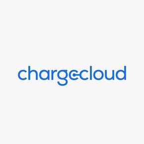 Schriftzug Chargecloud in Blau