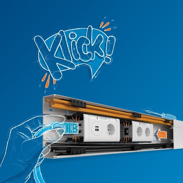 tehalit Geräteeinbau für alle Brüstungskanalsysteme