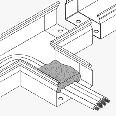Illustration von der Branschutz Mineralwolle