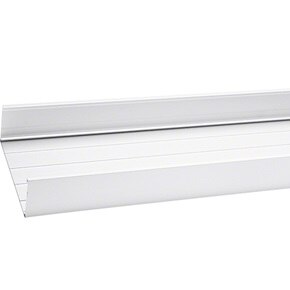 Schrägansicht Hager DABA5016019016 Deckananschlussbahn in Verkehrsweiß für tehalit Leitungsführungssysteme