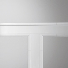 Übersicht der vielen Formteile für Wandmontage des Hager tehalit BKIS Kabelkanalsystems für Trockenbau