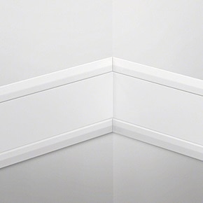 Nahaufnahme Inneneckstück Hager tehalit BKIS Kabelkanals in Weiß