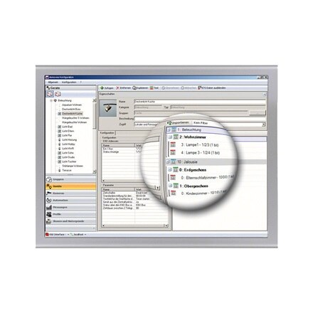 Ansicht Datenimport und Gruppenadressen der domovea Software