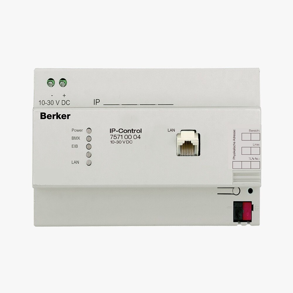 Frontansicht Berker KNX-Modul IP-Control zur Gebäudeautomation