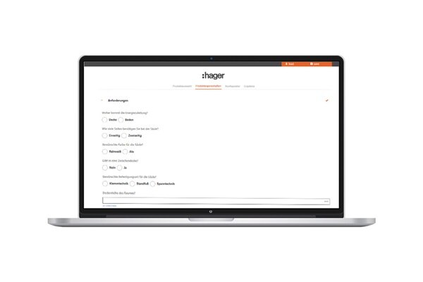 Online-Konfigurator: Produkteigenschaften auswählen