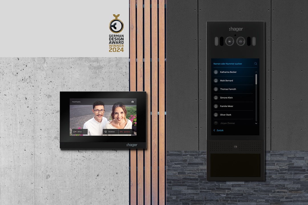 Hager intercom System für digitale Türkommunikation