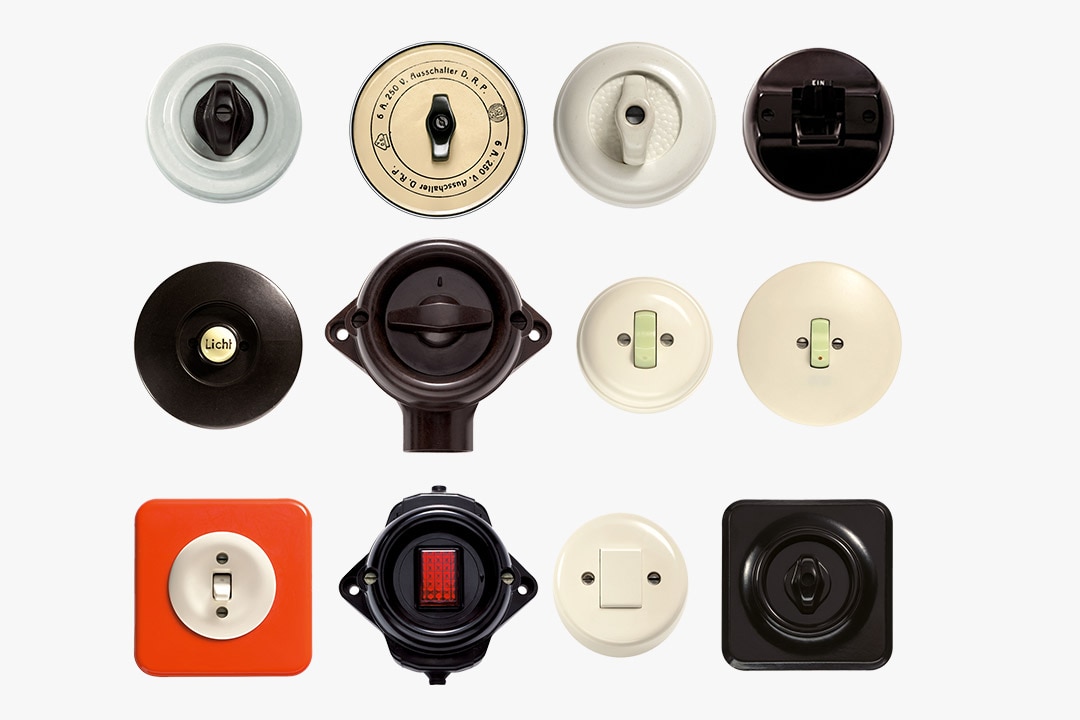 100 Jahre Berker: verschiedene Schalter im Überblick