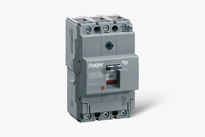 Leistungsschalter h3 HHA025H mit thermischer und magnetischer Auslösung zum Schutz elektrischer Anlagen und Netze.