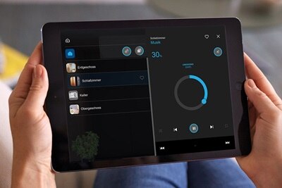Musiksteuerung über die domovea App 