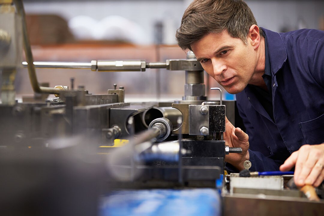 Man working in factory 