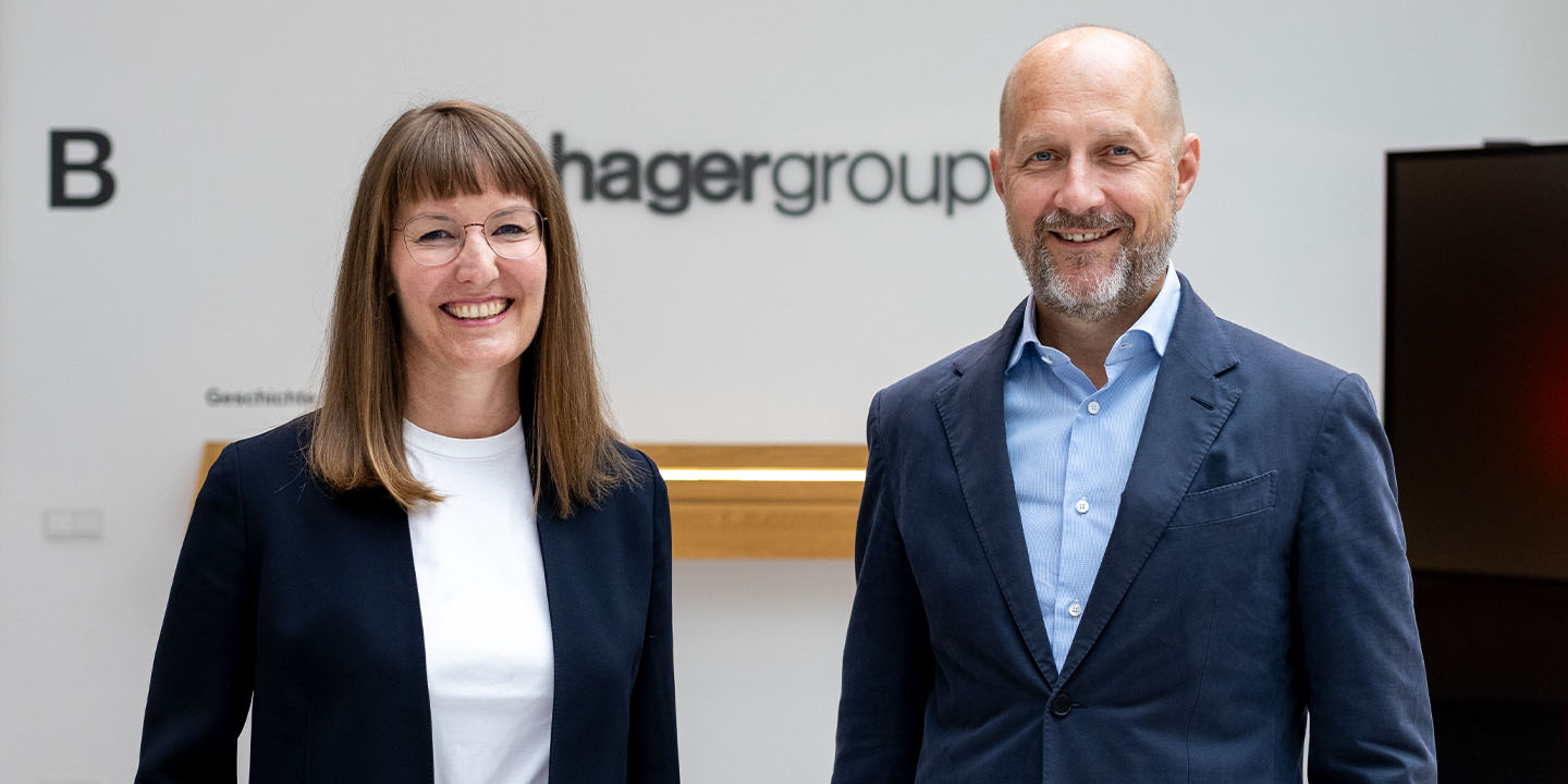 Hager Group Sabine Busse and Daniel Hager
