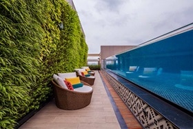 Hager Group Pool area of Grand Mercure Hanoi