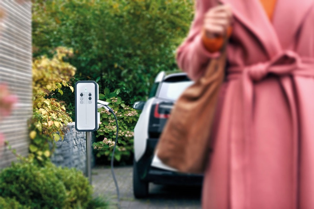 Electric car charging station