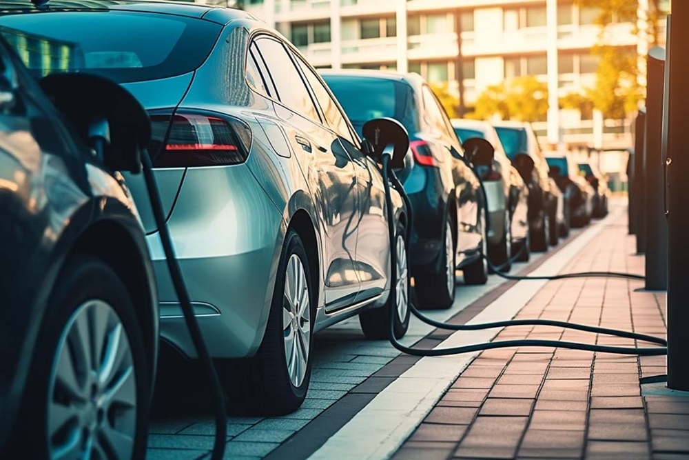 Hager Group Blog Sustainability Electical car loading on charging station
