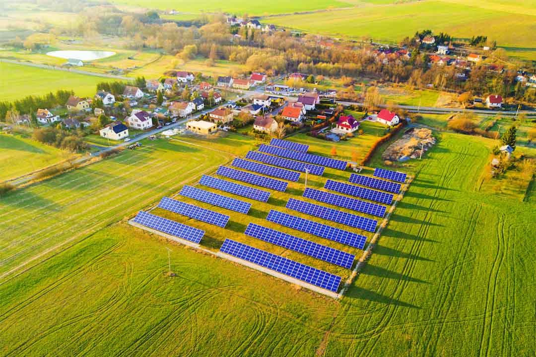 Photovoltaic system in a village