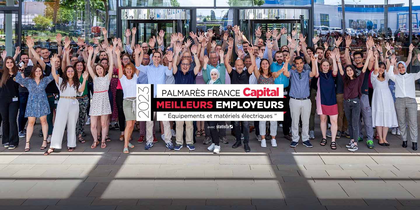 hager employees holding banner3