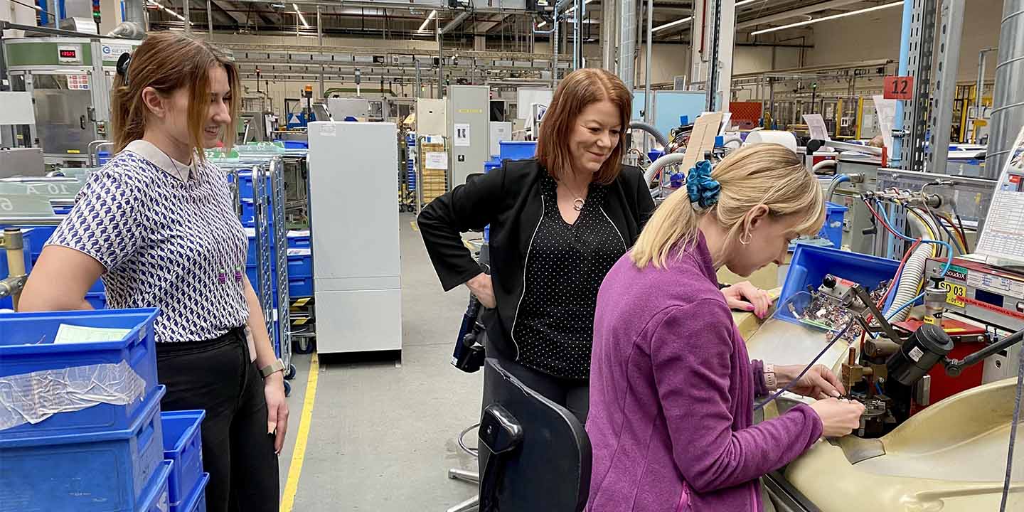 Hager Group colleagues training and sharing production across borders