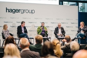 Panel discussion at Hager Group event