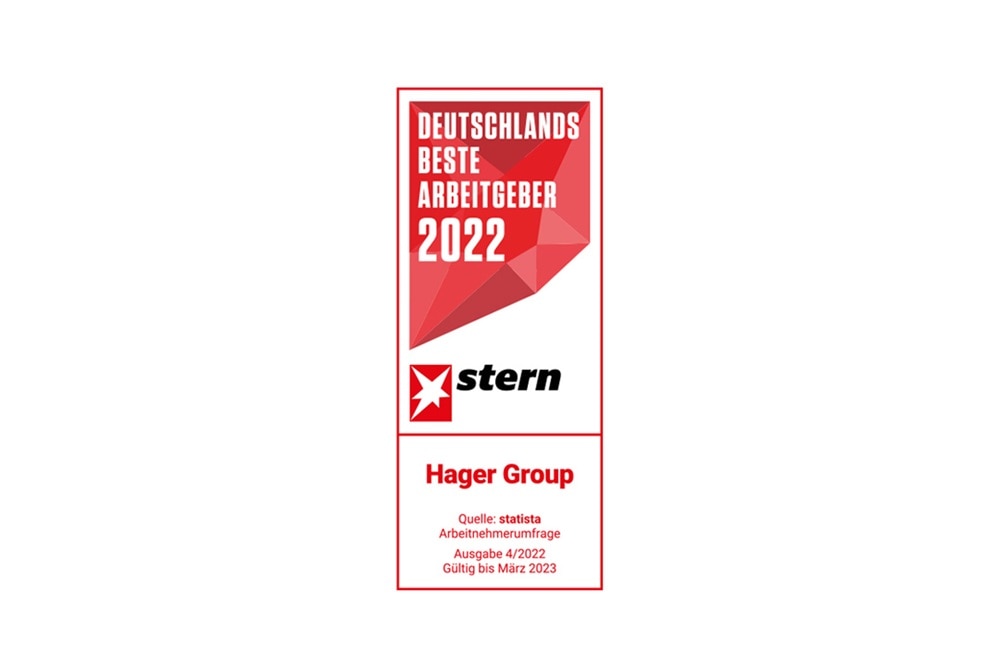 Hager Group Logo Stern weiss