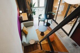 Clove Geylang - Living and Bathroom