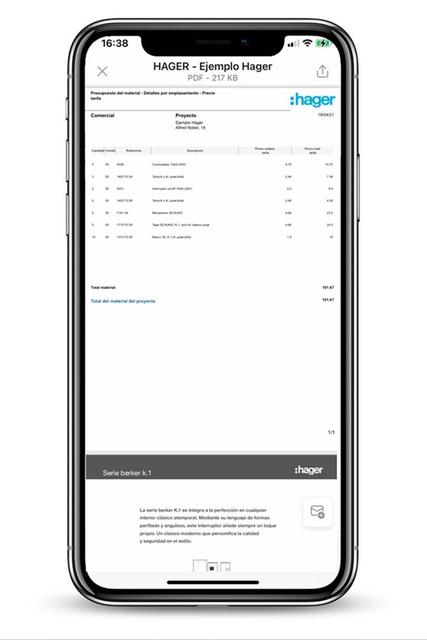 Series hager app ejemplo 4