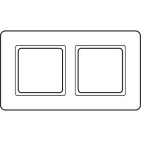 berker Q7 / 2 módulos horizontal