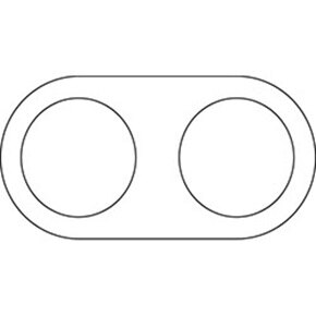 berker Serie R.classic / 2 módulos